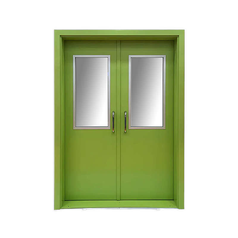 病棟の金属製ドア